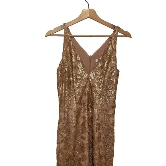 green emerald velvet dress Dress The Population Emery Sequin Dress